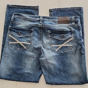 Classic Mens Blue Slim Boot Jeans